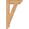 Ekena Millwork Traditional Slat Smooth Bracket w/ Offset Brace, Western Red Cedar, 5 1/2"W x 16"D x 28"H BKT0604X16X28TRA06SWR - alternate 3